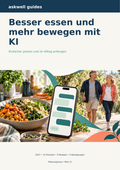 Besser essen und mehr bewegen mit KI 2027 — Deutsch – Buchcover von askwell guides